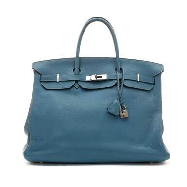 Bleu Electrique Togo Birkin 40 Palladium Hardware, 2011